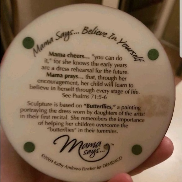 Mama Says Believe In yourself porcelain figurine - Picture 5 of 5
